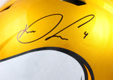 Dalvin Cook Autographed Minnesota Vikings F/S Flash Speed Authentic Helmet-Beckett W Hologram *Black Image 2