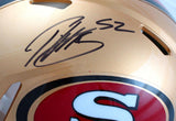 Patrick Willis Autographed F/S 96-08 San Francisco 49ers Speed Authentic Helmet-Beckett W Hologram *Black Image 2