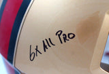 Patrick Willis Autographed F/S 96-08 San Francisco 49ers Speed Authentic Helmet w/3 Insc.-Beckett W Hologram *Black Image 5