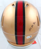 Patrick Willis Autographed F/S 96-08 San Francisco 49ers Speed Authentic Helmet w/3 Insc.-Beckett W Hologram *Black Image 7