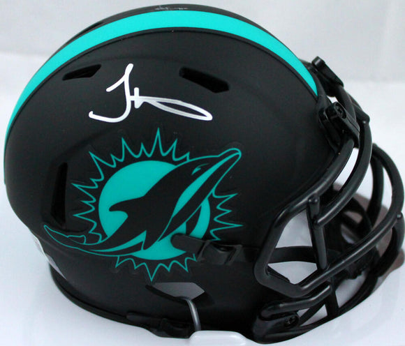 Tyreek Hill Autographed Miami Dolphins Eclipse Speed Mini Helmet-Beckett W Hologram *Silver Image 1