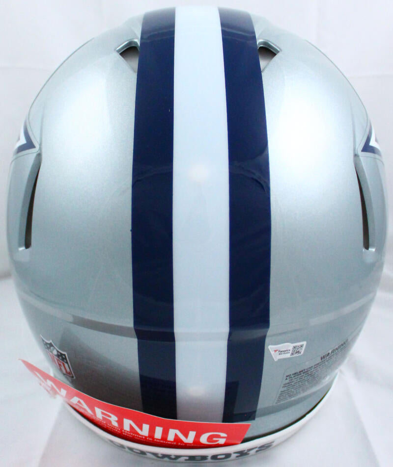 CeeDee Lamb Autographed Dallas Cowboys F/S Eclipse Speed Authentic Helmet -  Fanatics Auth *Blue