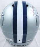 Drew Pearson/Roger Staubach/Tony Dorsett Signed Cowboys F/S Speed Helmet-Beckett W Hologram *Black Image 6