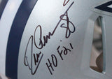 Drew Pearson/Roger Staubach/Tony Dorsett Signed Cowboys F/S Speed Authentic Helmet w/2 Insc.-Beckett W Hologram *Black Image 2