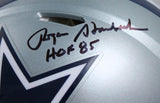 Drew Pearson/Roger Staubach/Tony Dorsett Signed Cowboys F/S Speed Authentic Helmet w/2 Insc.-Beckett W Hologram *Black Image 4