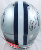 Drew Pearson/Roger Staubach/Tony Dorsett Signed Cowboys F/S Speed Authentic Helmet w/2 Insc.-Beckett W Hologram *Black Image 7