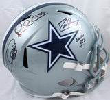 Lamb/Irvin/Pearson Signed Dallas Cowboys F/S Speed Helmet-Fanatics/BAW Holo Image 1