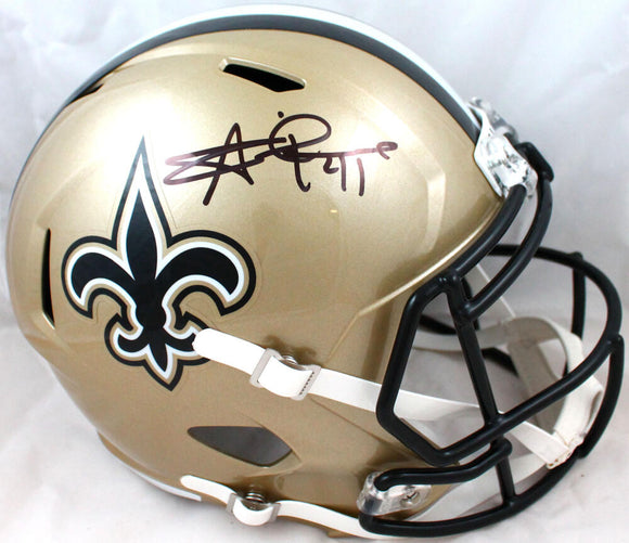 Alvin Kamara Autographed New Orleans Saints F/S Speed Helmet-Beckett W Hologram *Black Image 1