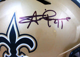 Alvin Kamara Autographed New Orleans Saints F/S Speed Helmet-Beckett W Hologram *Black Image 2