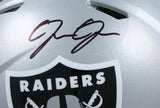 Josh Jacobs Autographed Las Vegas Raiders F/S Speed Authentic Helmet-Beckett W Hologram *Black Image 2