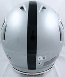 Josh Jacobs Autographed Las Vegas Raiders F/S Speed Authentic Helmet-Beckett W Hologram *Black Image 4