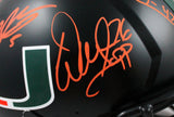 Sapp, Irvin, Johnson, Lewis, Gore Signed F/S Miami Hurricanes Black Speed Authentic Helmet-Beckett W Hologram/JSA W *Orange Image 2