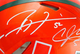 Sapp, Irvin, Johnson, Lewis, Gore Signed F/S Miami Hurricanes Flash Speed Authentic Helmet-Beckett W Hologram/JSA W   Image 5