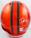 Sapp, Irvin, Johnson, Lewis, Gore Signed F/S Miami Hurricanes Flash Speed Authentic Helmet-Beckett W Hologram/JSA W   Image 8