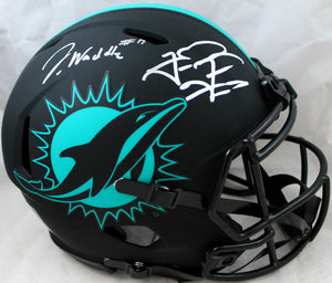 Jaylen Waddle/Tua Tagovailoa Autographed Miami Dolphins F/S Eclipse Speed Authentic Helmet-Fanatics*Silver Image 1