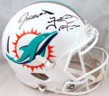 Jaylen Waddle/Tua Tagovailoa Autographed Miami Dolphins F/S Speed Authentic Helmet-Fanatics*Black Image 1