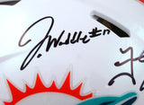 Jaylen Waddle/Tua Tagovailoa Autographed Miami Dolphins F/S Speed Authentic Helmet-Fanatics*Black Image 3