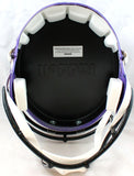 Adrian Peterson Autographed Vikings F/S Speed Helmet w/2 Insc.- Beckett W Hologram *Silver Image 6