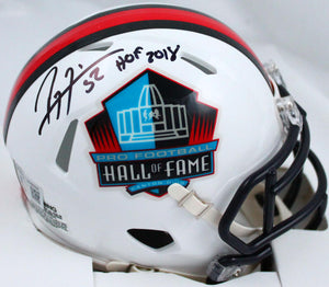 Ray Lewis Autographed NFL HOF Speed Mini Helmet w/HOF-Beckett W Hologram *Black Image 1