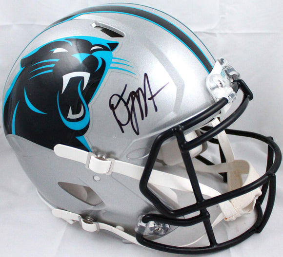 DJ Moore Autographed Carolina Panthers F/S Speed Authentic Helmet-Beckett W Hologram *Black Image 1