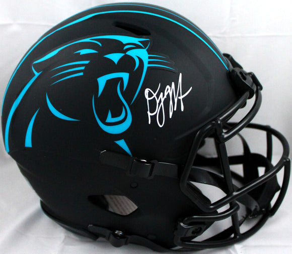 DJ Moore Autographed Carolina Panthers F/S Eclipse Speed Authentic Helmet-Beckett W Hologram *White Image 1