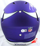 Adrian Peterson Autographed Vikings F/S Speed Authentic Helmet w/2 Insc.- Beckett W Hologram *Silver Image 5