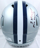 Roy Williams Autographed Dallas Cowboys F/S Speed Helmet w/2 Insc.-Beckett W Hologram *Black Image 5