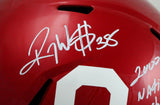 Roy Williams Autographed Oklahoma Sooners F/S Riddell Speed Helmet w/Natl Champs-Beckett W Hologram *White Image 2