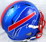 Thurman Thomas Autographed Buffalo Bills F/S Flash Speed Helmet-Beckett W Hologram *White Image 1
