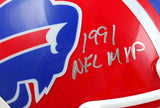 Thurman Thomas Autographed Buffalo Bills 87-01 F/S Speed Authentic Helmet w/2 Insc.-Beckett W Hologram *Silver Image 3