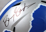 Barry Sanders Autographed Lions 83-02 TB F/S Speed Helmet-Beckett W Hologram *Black Image 2