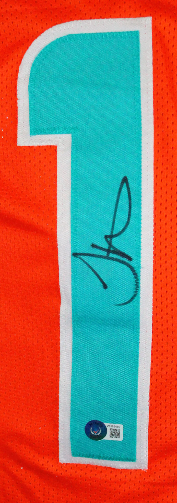 Tyreek Hill Signed Miami Dolphins Orange Custom Jersey Beckett