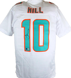 Tyreek Hill Autographed White Pro Style Jersey-Beckett W Hologram *Bla –  The Jersey Source