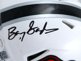 Barry Sanders Autographed OSU Cowboys Speed Mini Helmet-Beckett W Hologram *Black Image 2