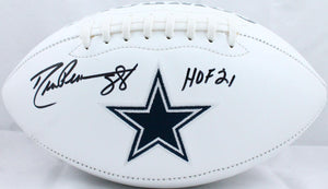 Drew Pearson Signed Cowboys Logo Football w/HOF- Beckett W Hologram *Black Image 1