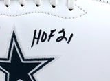 Drew Pearson Signed Cowboys Logo Football w/HOF- Beckett W Hologram *Black Image 3