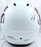 Johnny Manziel Autographed Texas A&M Lunar Speed F/S Helmet w/3 Insc.-Beckett W Hologram *Black Image 6