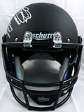 Johnny Manziel Autographed Texas A&M Schutt F/S Black Helmet w/3 Insc.-Beckett W Hologram *Silver Image 5