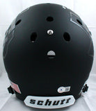 Johnny Manziel Autographed Texas A&M Schutt F/S Black Helmet w/3 Insc.-Beckett W Hologram *Silver Image 6