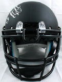 Johnny Manziel Autographed Texas A&M Schutt F/S Black Authentic Helmet w/3Insc.-Beckett W Hologram *Silver Image 4