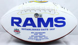 Kurt Warner Autographed St. Louis Rams Logo Football w/HOF-Beckett W Hologram *Black Image 4