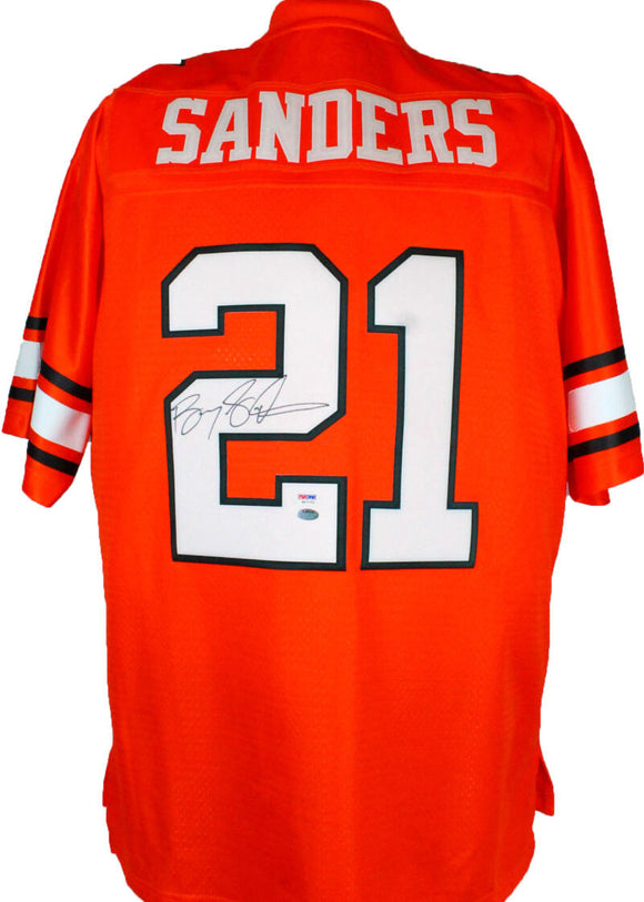 Barry Sanders Autographed Oklahoma State Cowboys Authentic Jersey- PSA/DNA Image 1