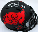 Mike Alstott Autographed Tampa Bay Buccaneers Eclipse Speed Mini Helmet-Beckett W Hologram *Silver Image 1