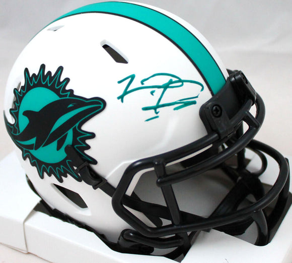 Tua Tagovailoa Autographed Miami Dolphins Lunar Speed Mini Helmet-Fanatics *Green Image 1