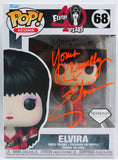 Cassandra Peterson Autographed Elvira Funko Pop Figurine #68 w/Cruelly- JSA W *Orange Image 1