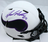 Jared Allen Autographed Minnesota Vikings Lunar Speed Mini Helmet-Beckett W Hologram *Purple Image 1