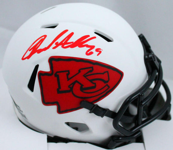 Jared Allen Autographed Kansas City Chiefs Lunar Speed Mini Helmet-Beckett W Hologram *Red Image 1