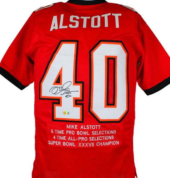 Mike Alstott Autographed White Pro STAT Style Jersey- Beckett W Hologr –  The Jersey Source