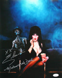 Cassandra Peterson Autographed 11x14 Elvira Photo w/Insc-JSA W *Silver Image 1