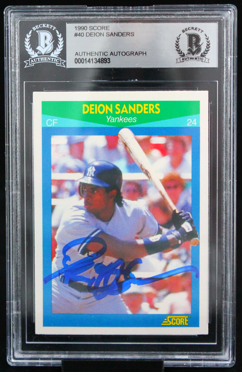 1990 SCORE DEION SANDERS ROOKIE YANKEES at 's Sports Collectibles  Store